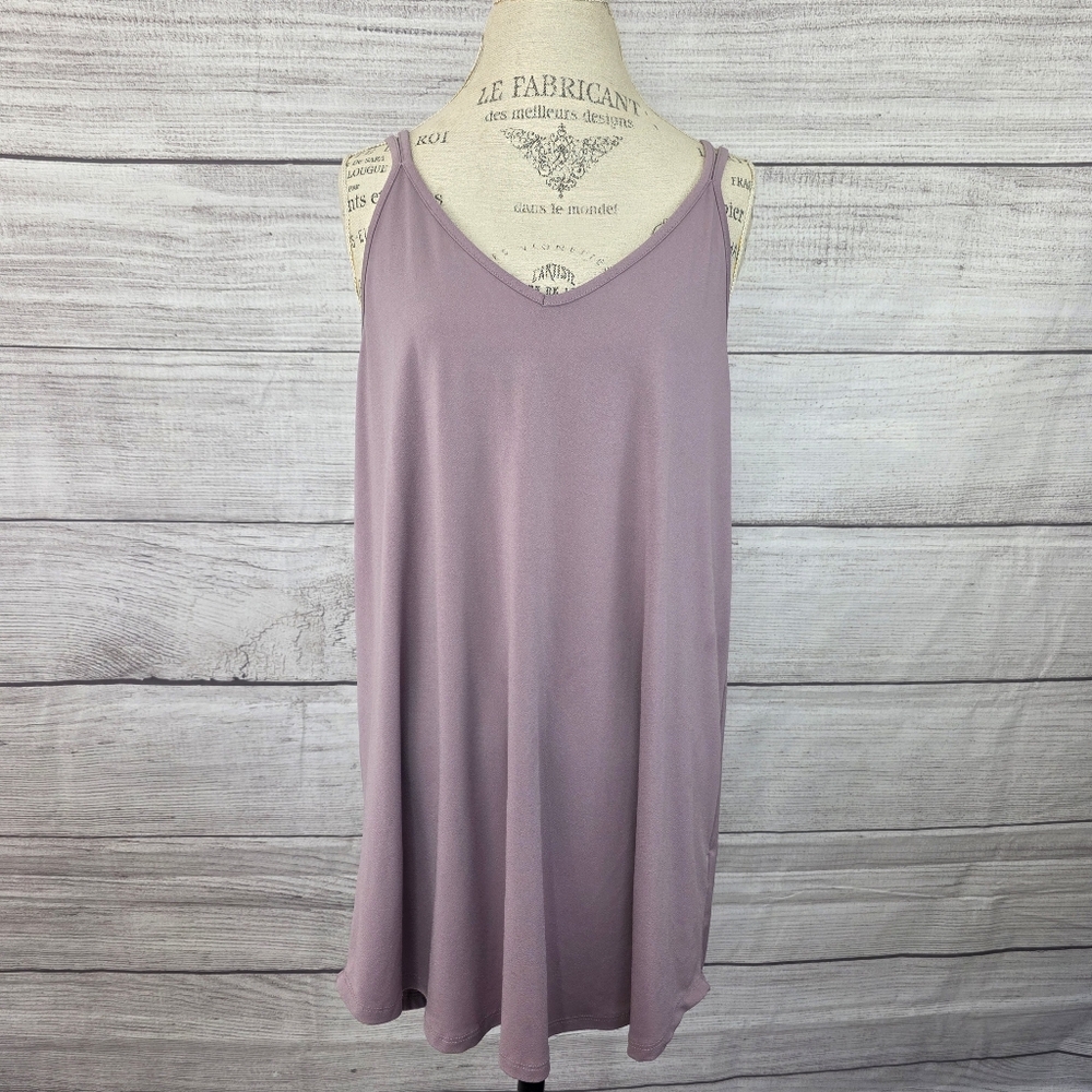 LuLaRoe Lilac V-Neck Sleeveless Mini Dress